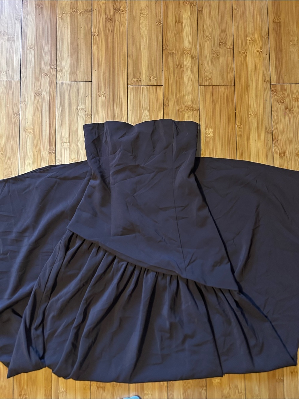Princess Polly Odela Strapless Drop Waist Maxi Dress in brown - Picture 4 of 6
